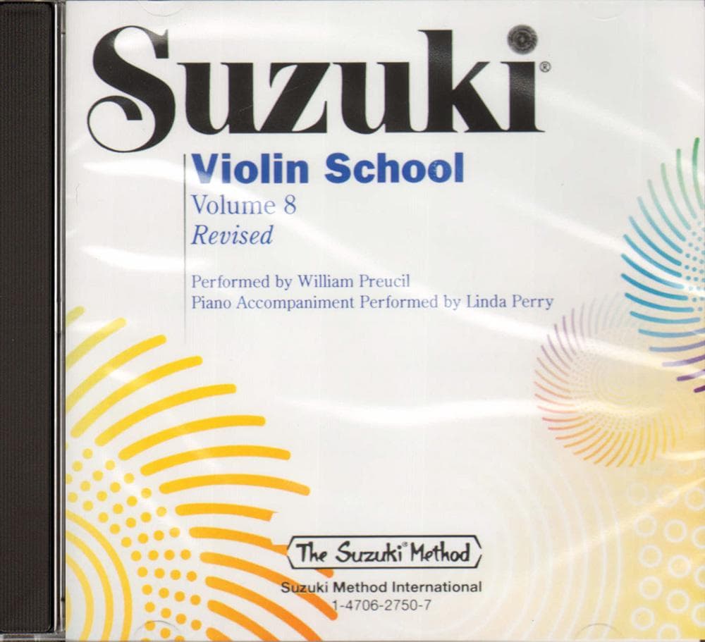 Suzuki Violin School Vol 8 Revised Preucil Cd