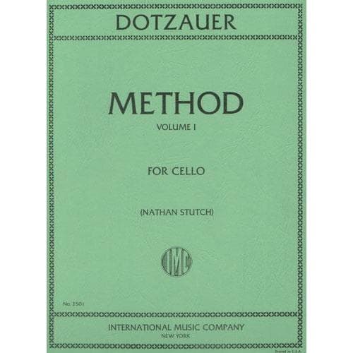 Dotzauer, J Friedrich - Method for Cello, Volume 1 - Cello solo - edited by Nathan Stutch - International Edition