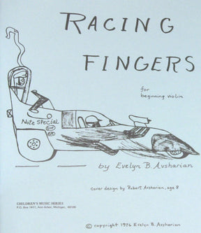 Racing Fingers for Beginning Violin - Book for Violin by Evelyn Avsharian - Digital Download