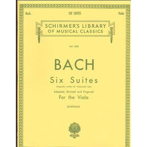 Bach, JS - 6 Suites, BWV 1007-1012 - Viola solo - arranged by Louis Svečenski - G Schirmer Edition