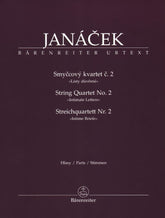 Janáček, Leoš – String Quartet No 2, “Intimate Letters” – Two Violins, Viola, and Cello – edited by Leoš Faltus and Miloš Štědroň – Bärenreiter