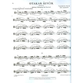 Sevcik, Otakar - Shifting The Position Op 8 For Viola Transcribed by Aronoff Published by Elkan-Vogel, Inc