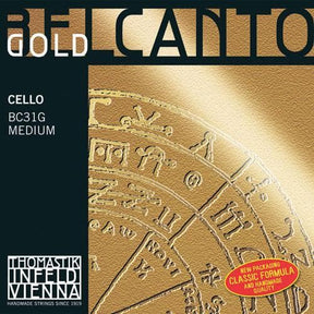 Thomastik Belcanto Gold Cello D String - 4/4 size - Medium Gauge