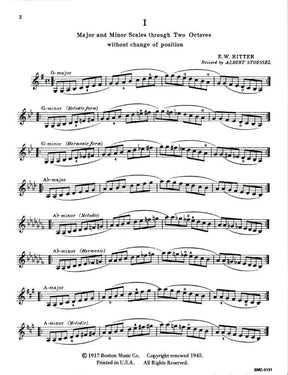 Ritter, EW - Stoessel, A - Scales and Chord Exercises, For Violin Published by The Boston Music Company