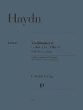 Haydn, Franz Joseph - Concerto No 2 in G Major, Hob VIIa:4 - Violin and Piano - edited by Günter Thomas and Heinz Lohmann - G Henle Verlag