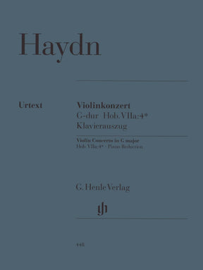 Haydn, Franz Joseph - Concerto No 2 in G Major, Hob VIIa:4 - Violin and Piano - edited by Günter Thomas and Heinz Lohmann - G Henle Verlag