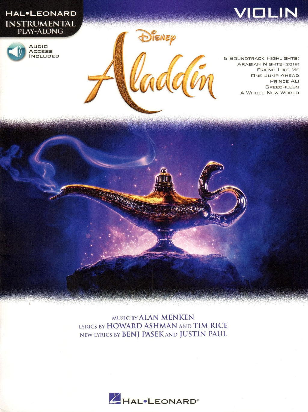 Disney's Aladdin - Instrumental Play-Along - for Violin with Online Audio -  Hal Leonard