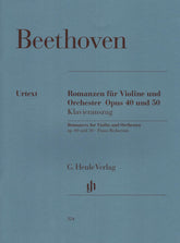 Beethoven, Ludwig - Two Romances, Op 40 and 50 - Violin and Piano - edited by Wolfgang Schneiderhan - G Henle Verlag URTEXT