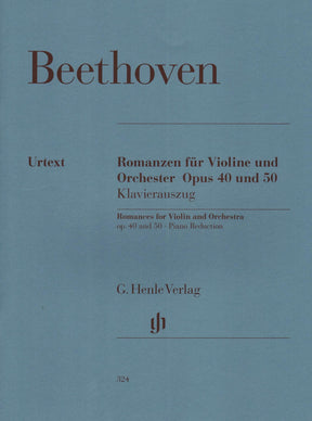 Beethoven, Ludwig - Two Romances, Op 40 and 50 - Violin and Piano - edited by Wolfgang Schneiderhan - G Henle Verlag URTEXT