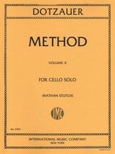 Dotzauer, J Friedrich - Method for Cello, Volume 2 - Cello solo - edited by Nathan Stutch - International Edition