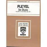 Pleyel, Ignace Joseph - Six Duos Op 23 B 513-518 For Two Violins Published by Carl Fischer