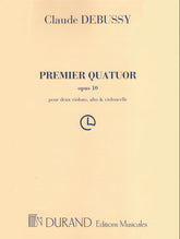 Debussy, Claude - String Quartet in G minor, Op 10 - for Two Violins, Viola, and Cello - Durand Edition