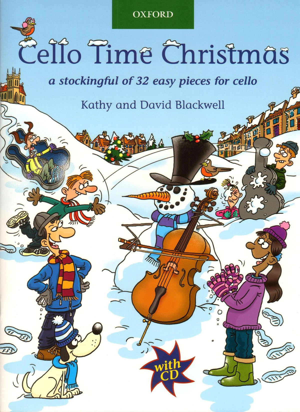 Blackwell, Kathy and David - Cello Time Christmas for Cello and Piano - Book/CD - Oxford University Press Publication