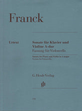 Franck, Cesar - Sonata in A Major - arranged for Cello and Piano - edited by Jost, Schilde, and Poltera - G Henle URTEXT