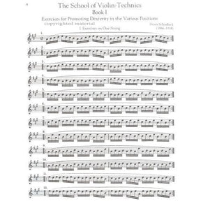 Schradieck - The School of Violin Technics, Books 1-3 and Complete Scale Studies for Violin - Schirmer's Library of Musical Classics