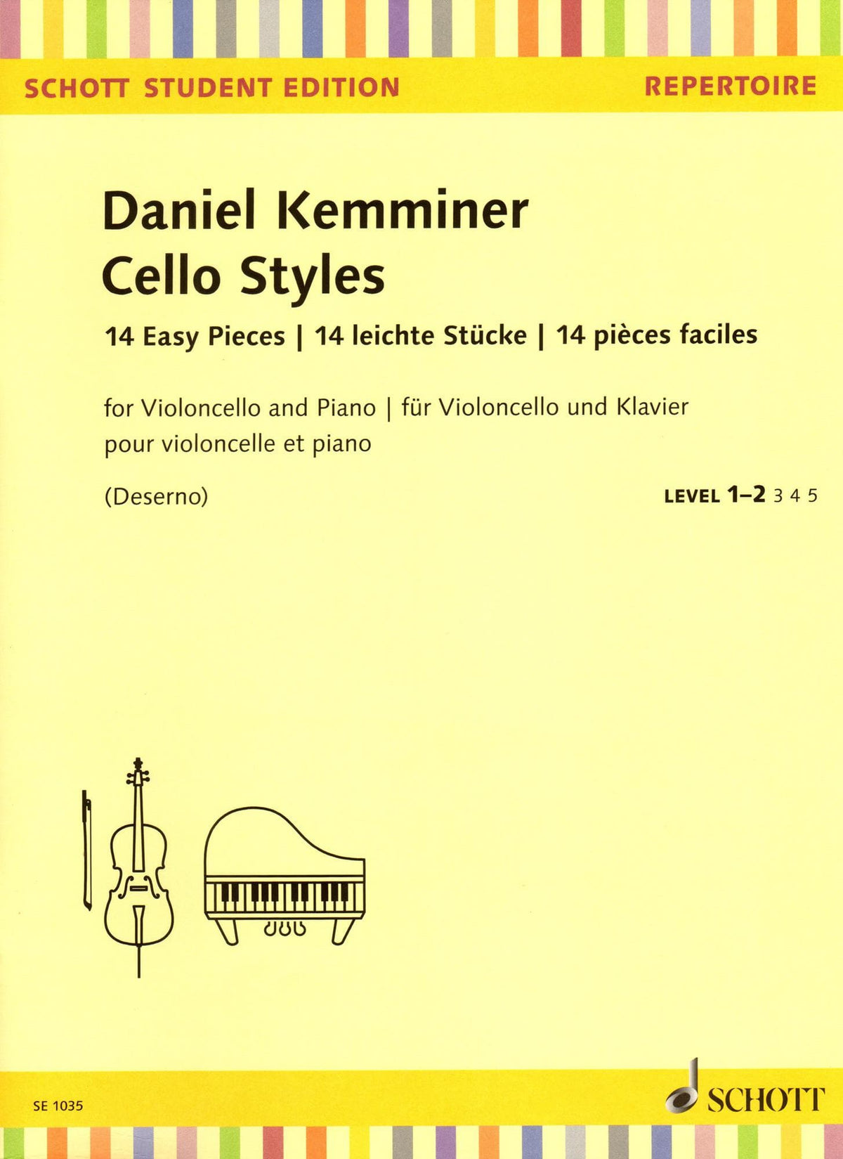 Kemminer, Daniel - Cello Styles - 14 Easy Pieces for Cello and Piano - Schott