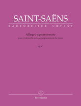 Saint Saëns, Camille - Allegro Appassionato for Violoncello with Piano Accompaniment, Op 43 - edited by Christine Baur - Bärenreiter