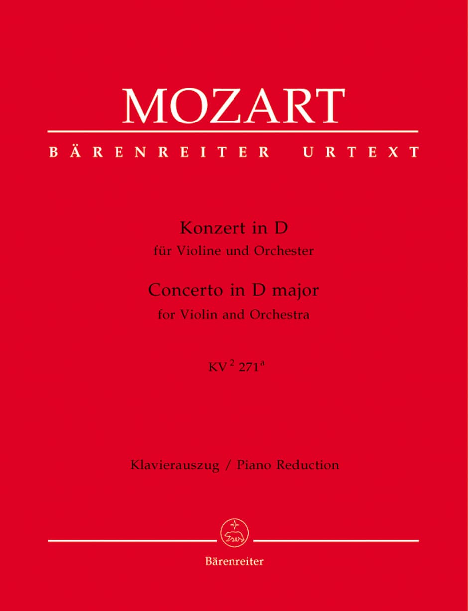 Mozart, WA - Concerto in D Major, K 271 - Violin and Piano - edited by Christoph Hellmut Mahling - Bärenreiter Verlag URTEXT