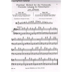 Schroeder - Violoncello Method - Volume 3 For Cello Published by Carl Fischer