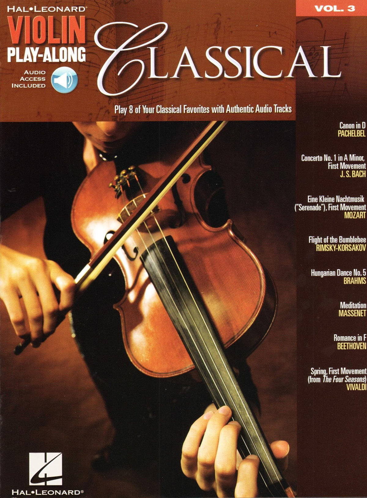 Violin Play-Along, Volume 3: Classical - Book/Online Audio - Hal Leonard