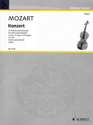 Mozart - Concerto No 3 in G Major K 216 - Violin - edited by Igor Ozim - Schott