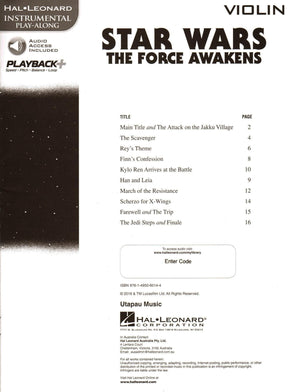 Star Wars: The Force Awakens - for Violin - with Audio Accompaniment - Hal Leonard