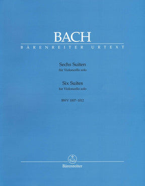 Bach, JS - 6 Suites, BWV 1007 1012 - Cello solo - edited by Andrew Talle - Bärenreiter Verlag URTEXT