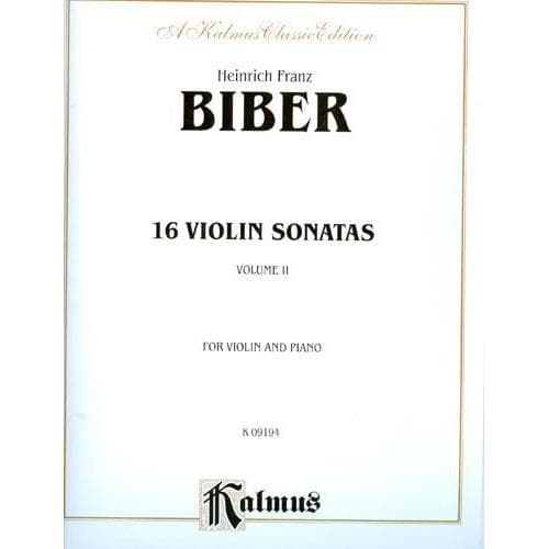 Biber, Heinrich Ignaz Franz von - 16 Violin Sonatas, C 90-105 ("Rosary Sonatas") - Violin and Piano - Kalmus Publication