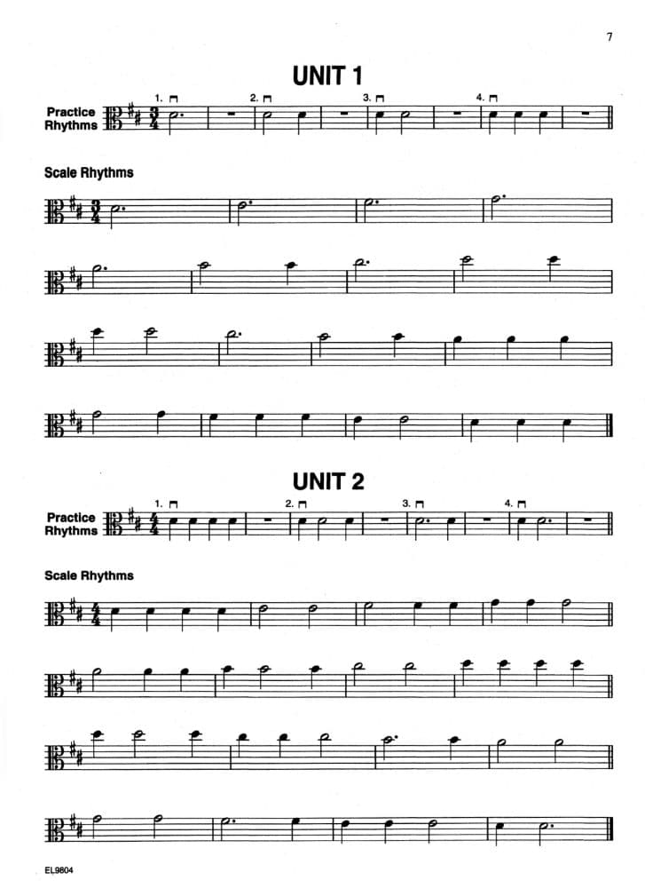 Witt - A Rhythm a Week, Viola Published by Alfred Music