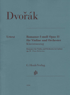 Dvorak, Antonin - Romance for Violin and Orchestra in F minor, op. 11 - for Violin and Piano - G. Henle Verlag URTEXT