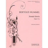 Hummel, Bertold - Sonata brevis - Opus 11a - Cello and Piano - Simrock Original Edition