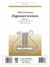 Sarasate, Pablo - Zigeunerweisen, Op 20 - for Violin and Piano - edited by Saenger - Carl Fischer