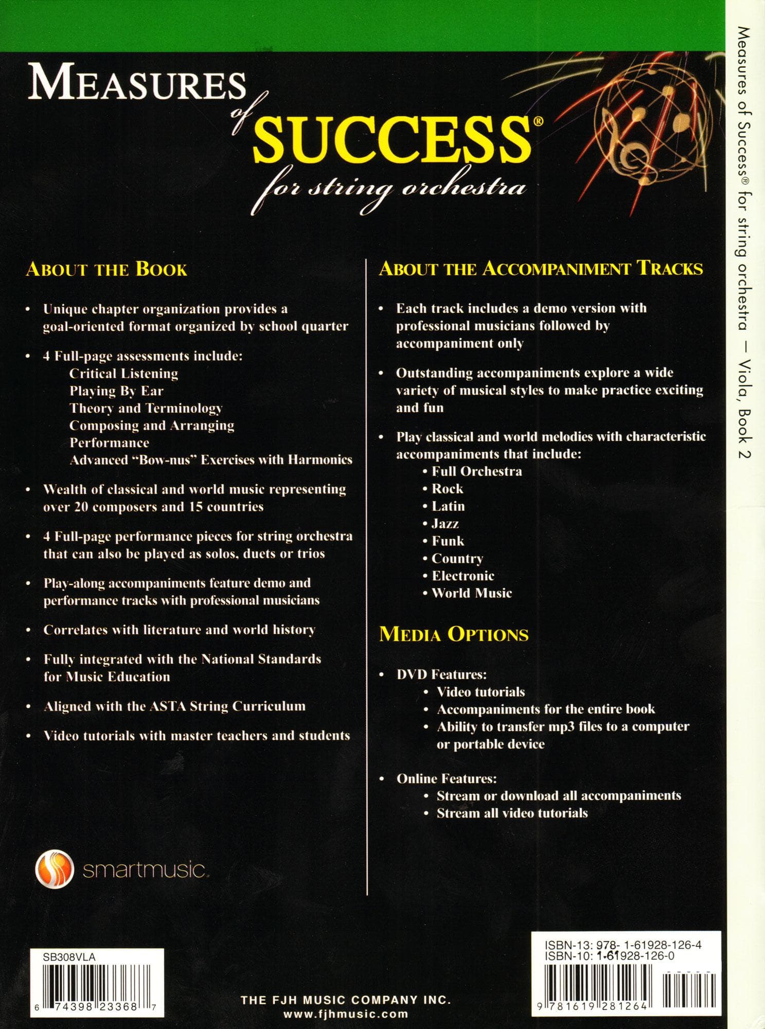 Measures of Success for String Orchestra - by Barnes, Balmages, Gruselle, Trowbridge - for Viola - Book 2 with DVD - FJH