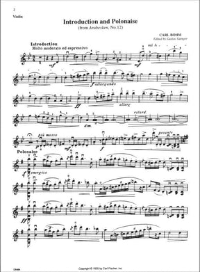 Festival Performance Solos, Volume 2 - Violin part - Carl Fischer Edition