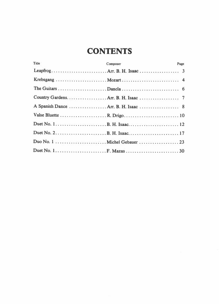 Isaac, Burton - Easy Violin Duets in First Position - Two Violins - Mel Bay Publications