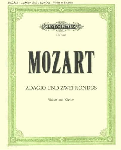 Mozart, WA - Adagio, K 261, and Two Rondos, K 269 and 373 - Violin and Piano - edited by Klengel - Edition Peters