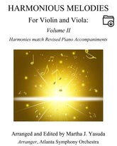 Yasuda, Martha - Harmonious Melodies For Violin and Viola, Volume II - Digital Download