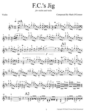 O'Connor, Mark - F.C.'s Jig for Violin and Viola - Violin - Digital Download