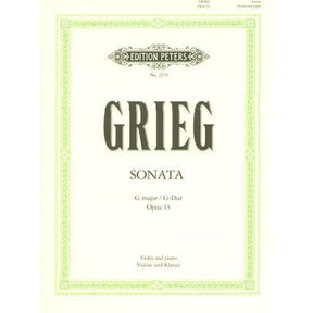 Grieg, Edvard - Sonata No 2 In G Major, Op 13 - Violin and Piano - edited by Maxim Jacobsen - Edition Peters