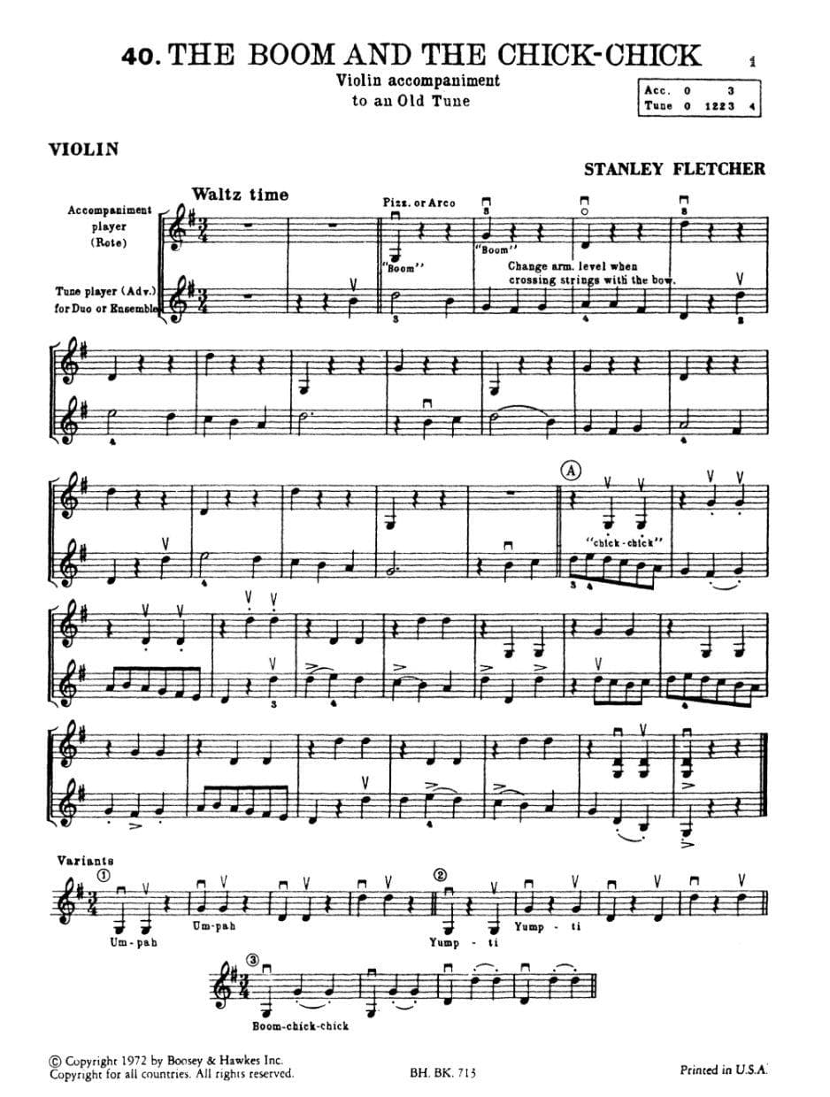 Fletcher, Stanley - New Tunes For Strings, Book 2 - Violin - Boosey & Hawkes Edition