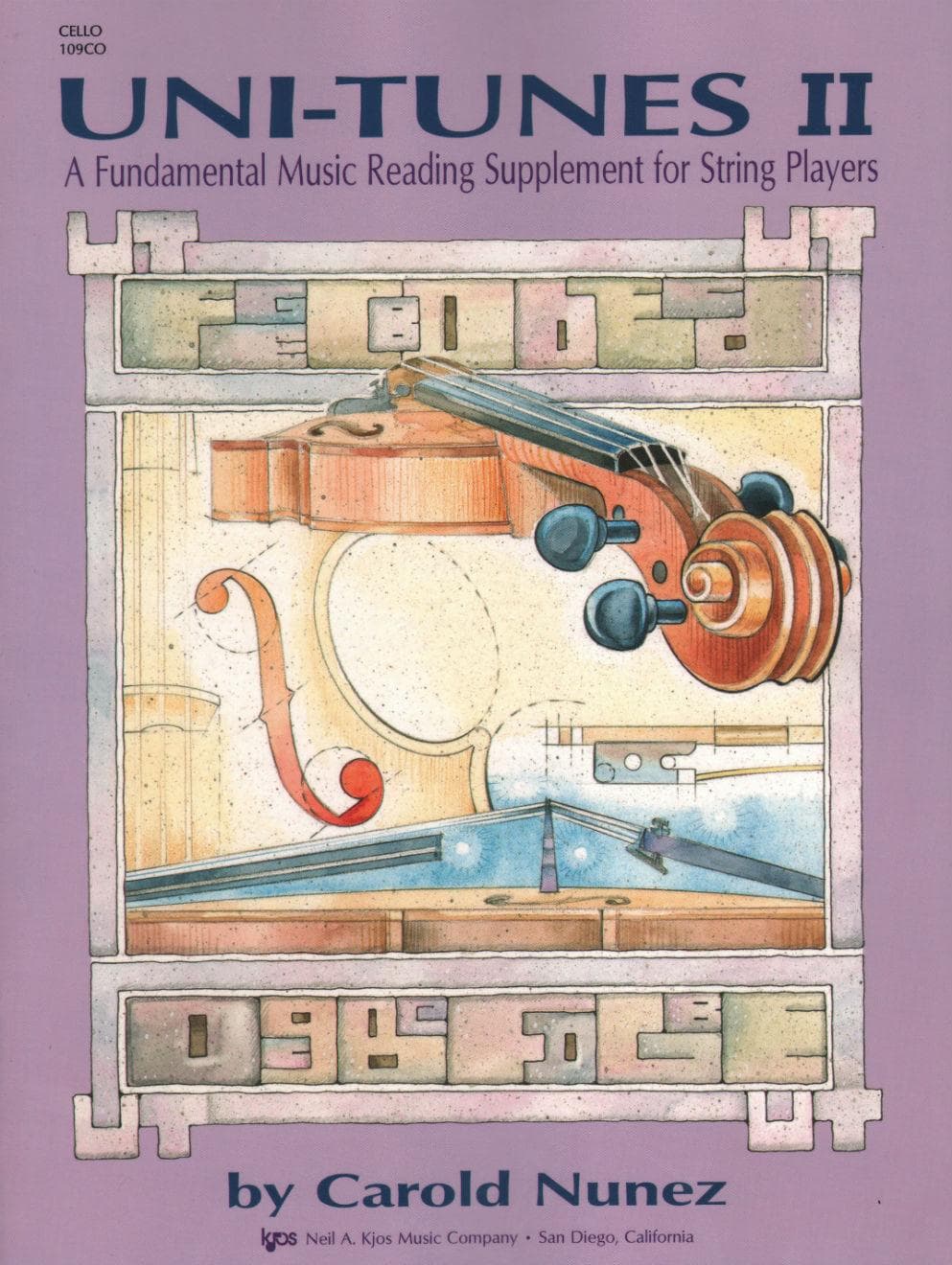 Uni-Tunes II Fundamental Reading Supplement-Cello By Carol Nunez Published by Neil A Kjos Music Company