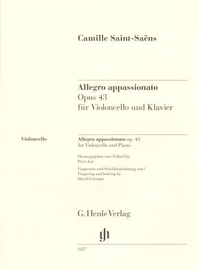 Saint-Saëns, Camille - Allegro Appassionato, Opus 43 - for Cello and Piano - edited by Jost and Geringas - G. Henle Verlag URTEXT