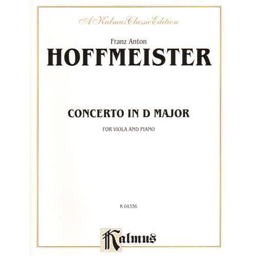 Hoffmeister, Franz Anton - Concerto in D Major - Viola and Piano - Kalmus Edition