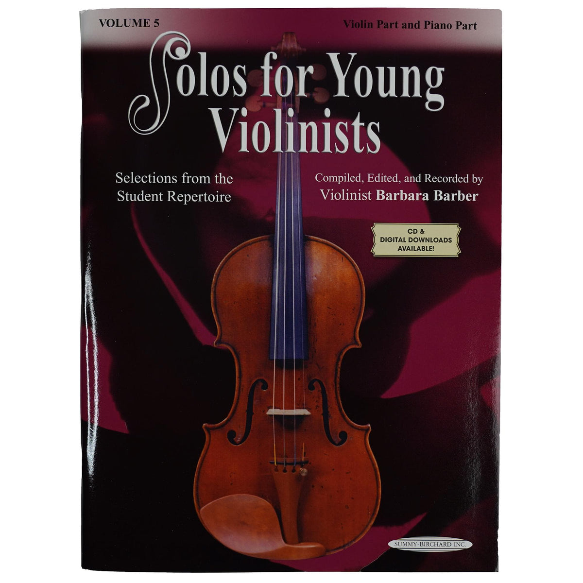 Solos for Young Violinists Volume 5 for Violin and Piano by Barbara Barber - Summy-Birchard Publication