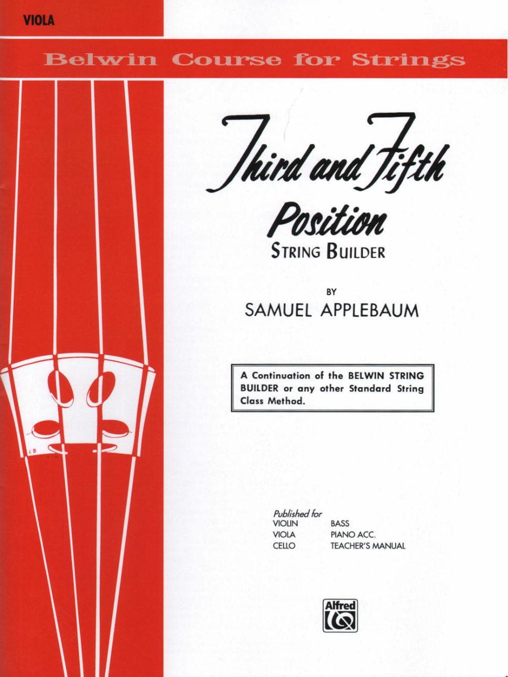 Applebaum, Samuel - 3rd & 5th Position String Builder for Viola - Belwin/Mills Publication