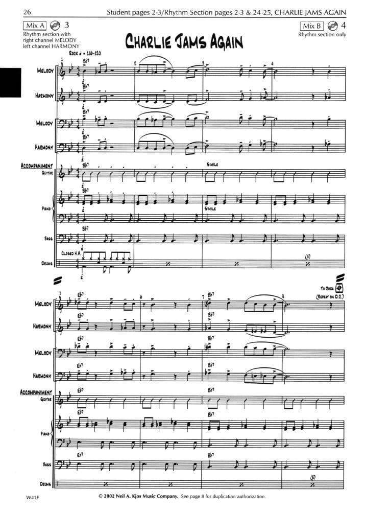 Sorenson, Dean - Jazz Combo Session, Score Published by Neil A Kjos Music Company