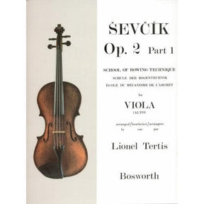 Sevcik, Otakar - School of Bowing Technique Op 2 Part 1 For Viola Arranged by Tertis Published by Bosworth & Co