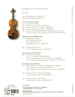 Sevcik, Otakar - School of Violin Technics, Op 1 Book 4 - Exercises in the 1st Position - published by Bosworth & Co