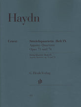 Haydn, Franz Joseph - String Quartets, Volume 9: Op 71 and 74 - edited by Isidor Saslav and Georg Feder - G Henle Verlag URTEXT