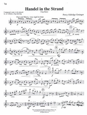 Music for Four, Volume 4 - Part 1 (Violin/Oboe/Flute) - arranged by Daniel Kelley - Last Resort Music